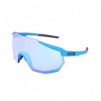 100% Racetrap 3.0 Cycling Sunglasses Blue Frame HiPER Light Blue Lens