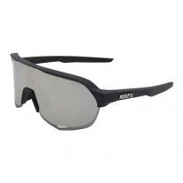 100% S2 Sunglasses Black Frame HiPER Black Mirror Lens