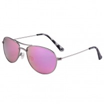 Maui Jim Baby Beach Polarized Sunglasses Silver Metal Frame Maui Sunrise Lens