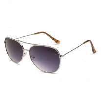 Maui Jim Cliff House Polarized Aviator Sunglasses Silver Frame Neutral Grey Lens