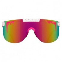 Pit Viper 2000s High Tai'd Elliptical Pink Orange Sunglasses