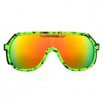 Pit Viper Boomslang Grand Prix Orange Green Sunglasses