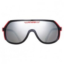 Pit Viper Drive Grand Prix Grey Black Red Sunglasses