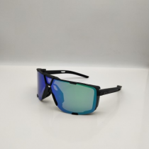 100% Eastcraft Sunglasses Black Frame HiPER Green Mirror Lens