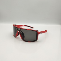 100% Eastcraft Sunglasses Red Frame HiPER Grey Mirror Lens