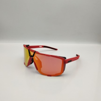 100% Eastcraft Sunglasses Red Frame HiPER Ruby Mirror Lens