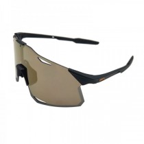 100% Hypercraft Cycling Sports Sunglasses Black Frame HiPER® Tan Mirror Lens