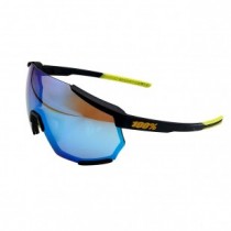 100% Racetrap 3.0 Cycling Sunglasses Black Frame HiPER Sapphire Lens