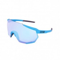 100% Racetrap 3.0 Cycling Sunglasses Blue Frame HiPER Light Blue Lens