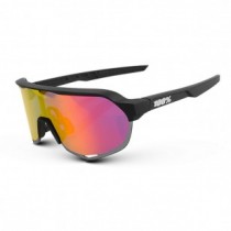 100% S2 Sport Performance Sunglasses Black Frame Purple Lens