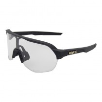 100% S2 Sunglasses Black Frame HiPER Clear Lens