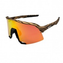 100% S3 Sport Sunglasses Stripe Frame HiPER Ruby Mirror Lens