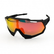 100% Speedtrap Sport Cycling Sunglasses Black Frame Ruby Lens