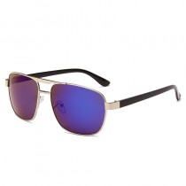Maui Jim The Bird Polarized Rectangular Sunglasses Black Champagne Frame Dark Blue Lens