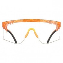Pit Viper 2000s Night Caulker Clear Orange Sunglasses