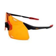 100% Hypercraft Cycling Sports Sunglasses Black Frame Red Multilayer Mirror Lens