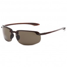 Maui Jim Ho'okipa Polarized Sunglasses Dark Brown Frame HCL® Bronze Lens