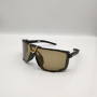 100% Eastcraft Sunglasses Black Frame HiPER Soft Gold Mirror Lens