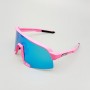 100% S3 Sport Sunglasses Pink Frame HiPER Blue Mirror Lens