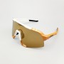 100% S3 Sport Sunglasses White Frame HiPER Carmel Mirror Lens