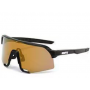 100% S3 Sunglasses Black Frame HiPER Soft Gold Lens