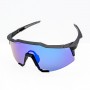 100% Speedcraft Sunglasses Black Frame HiPER Blue Mirror Lens