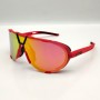 100% Westcraft Sunglasses Red Frame Ruby Multilayer Mirror Lens