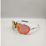 100% Westcraft Sunglasses White Frame HiPER Ruby Multilayer Mirror Lens