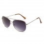 Maui Jim Cliff House Polarized Aviator Sunglasses Silver Frame Neutral Grey Lens