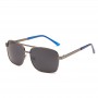 Maui Jim Compass Polarized Rectangular Sunglasses Carbon Frame Black Lens