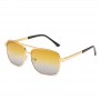 Maui Jim Compass Polarized Rectangular Sunglasses Gold Frame Gradient Gold Lens