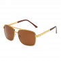 Maui Jim Compass Polarized Rectangular Sunglasses Gold Frame HCL® Bronze Lens