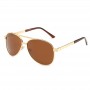 Maui Jim Seacliff Polarized Aviator Sunglasses Gold Frame HCL® Bronze Lens