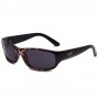 Maui Jim Stingray Polarized Wrap Sunglasses Tortoise Black Frame Dark Grey Lens
