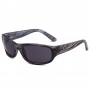 Maui Jim Stingray Polarized Wrap Sunglasses Wood Textured Frame Dark Grey Lens