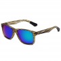 Maui Jim Tail Slide Polarized Sunglasses Wood Color Frame Sapphire Lens