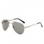Maui Jim Waterfront Polarized Sunglasses Silver Metal Frame Grey Lens