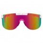 Pit Viper 2000s High Tai'd Elliptical Pink Orange Sunglasses